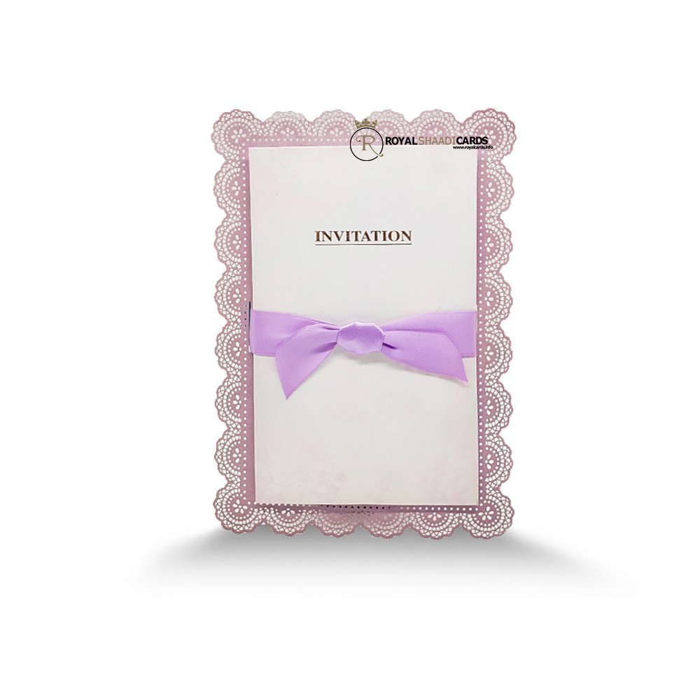 purple ribbon card