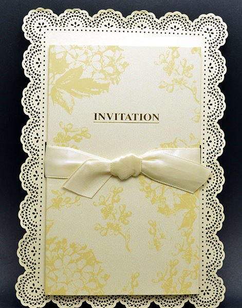 RC5007 Gold Laser Cut Floral Shaadi Card