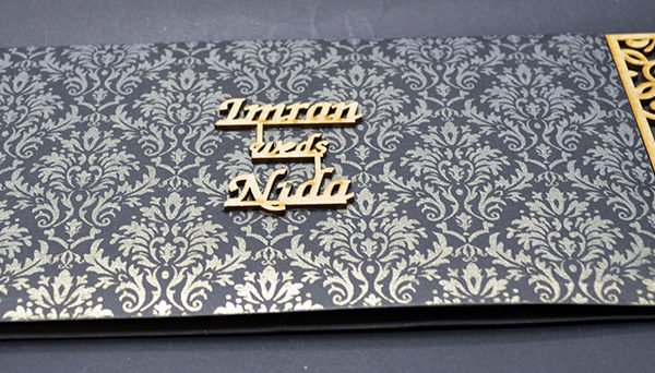 MB Black Special A (Asian Wedding Card)