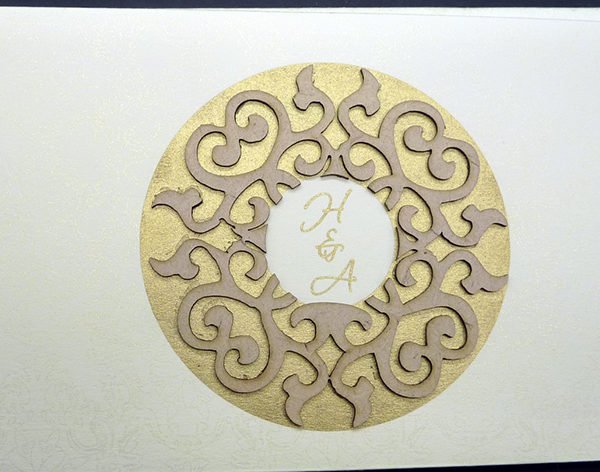 IC 55 Cream A (Asian Wedding Card)