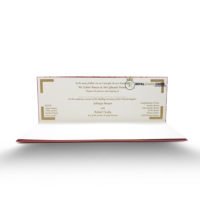 red wedding card