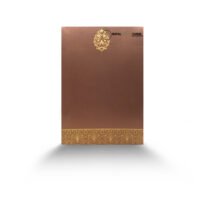 gold wedding invitation