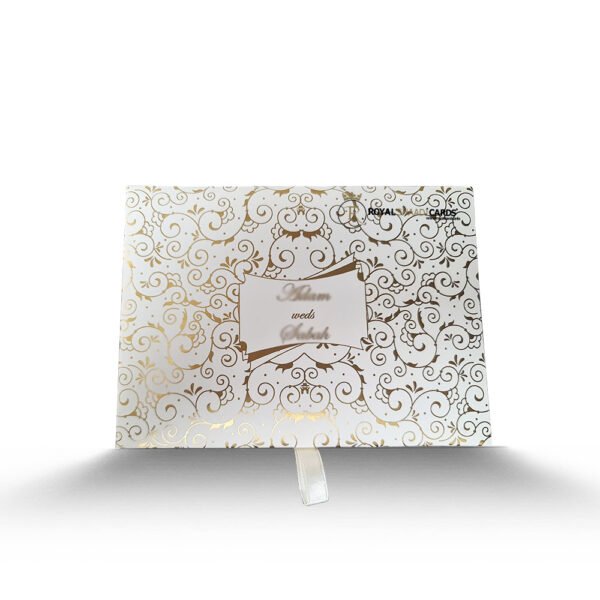 white box wedding shaadi card