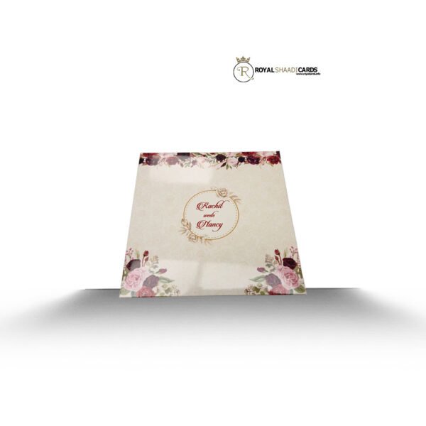 Floral Asian Shaadi Card Envelope