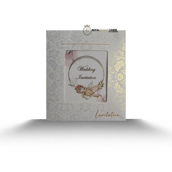 Floral Design with Flowers Wedding Card