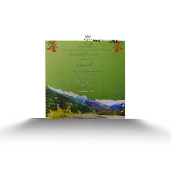 Multi-Color 4 Card Insert Shaadi Card - Insert 1