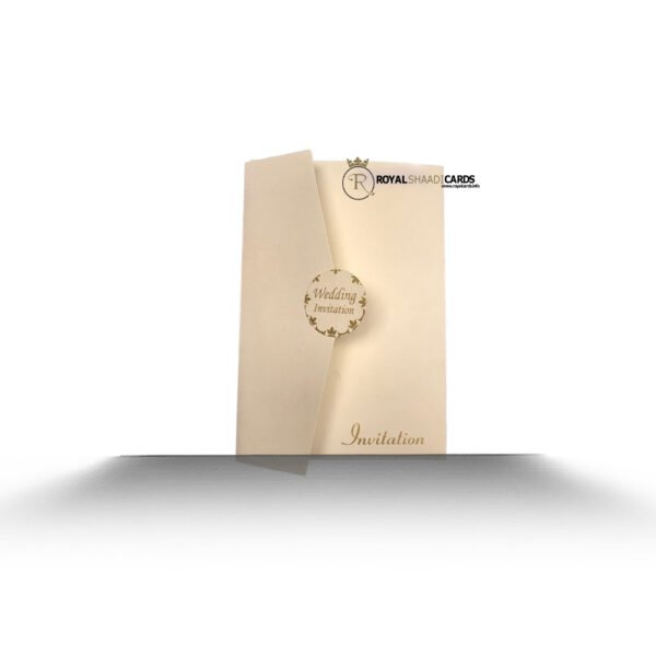 Plain asian wedding card invitation